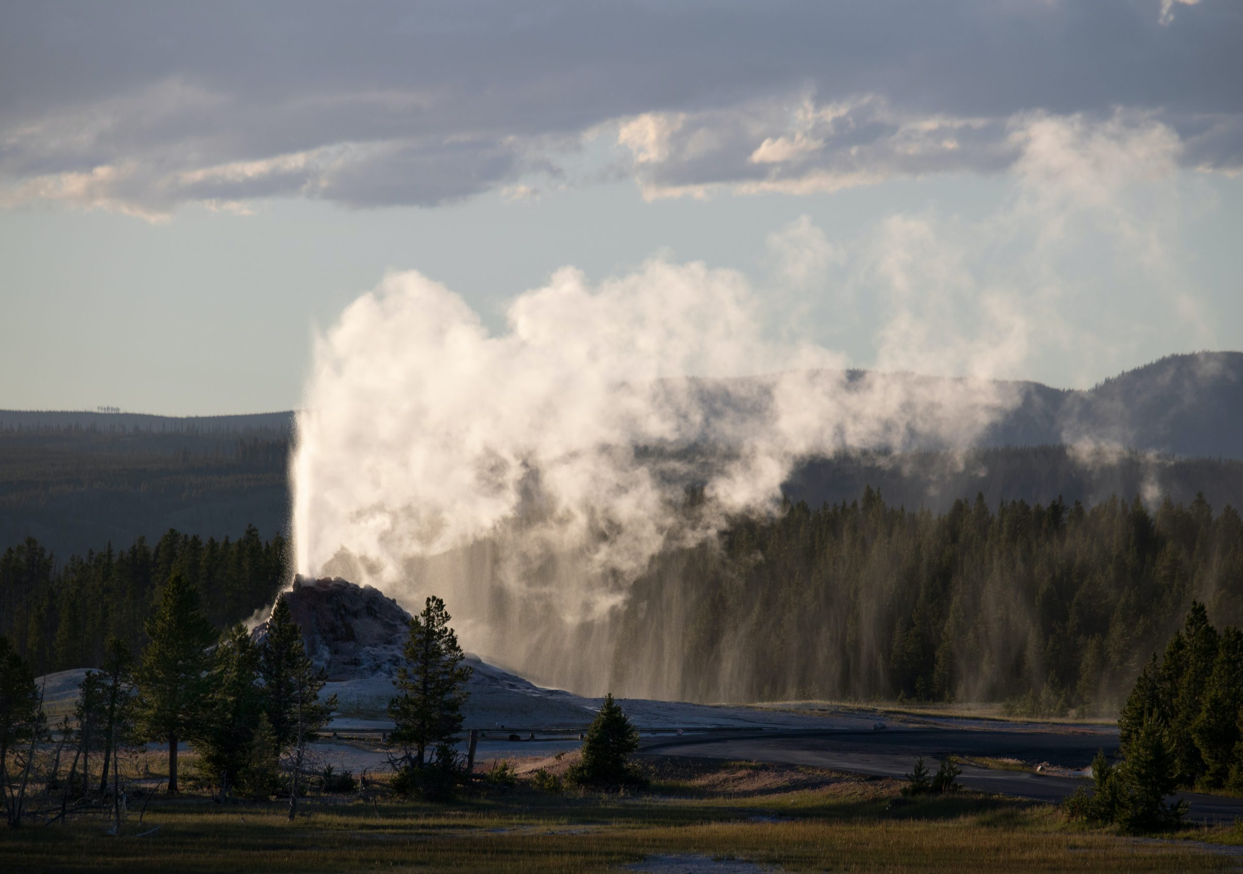 White dome geyser in yellowstone national park wyoming - summer bucket list