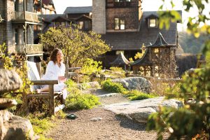 mohonk mountain house outdoor spa - best wellness resorts and retreats in new york
