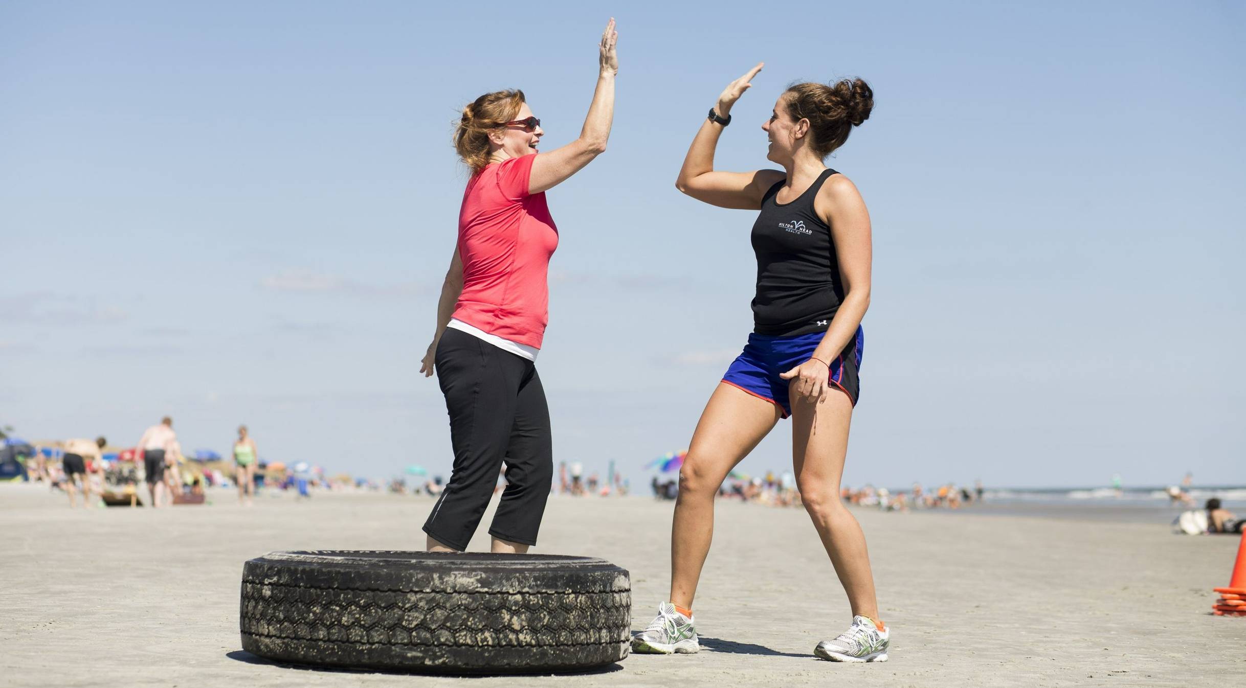 Best time to exercise at Hilton Head Health beach bootcamp