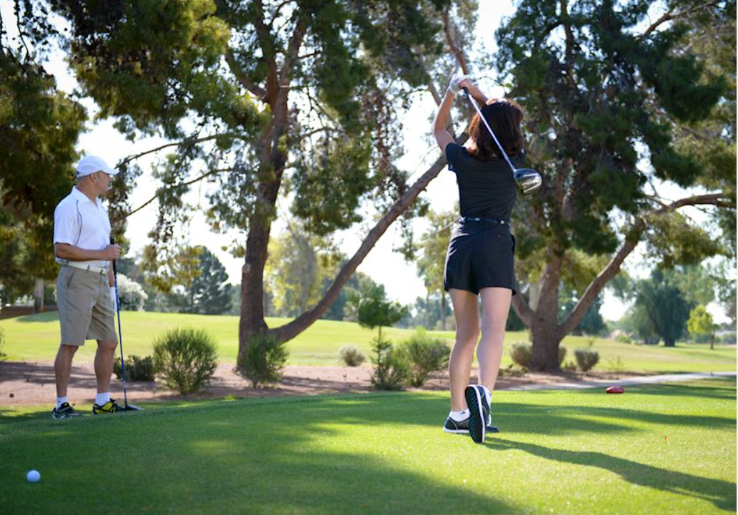 Playing golf at The Wigwam Phoenix Arizona